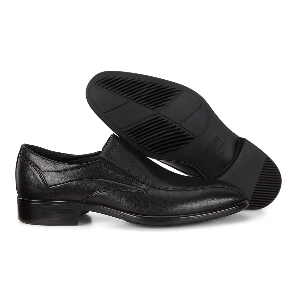 ECCO Mens Slip On Black - Citytray Shoes - JCO-601894